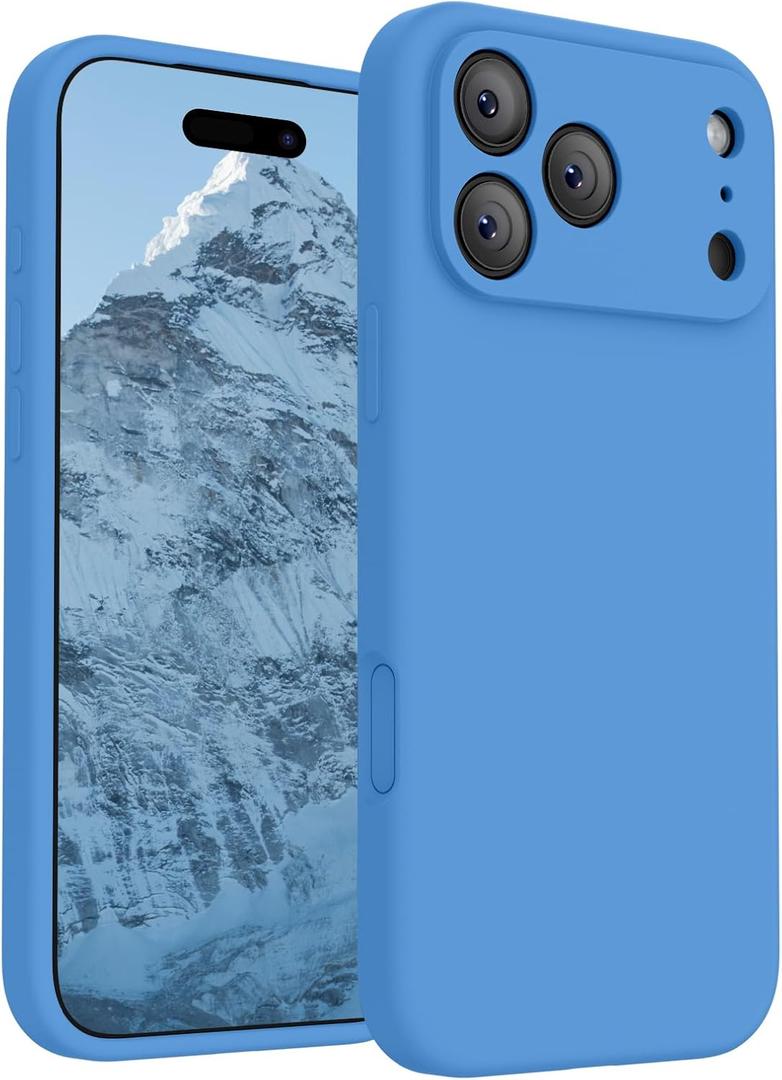 FireNova Magnetic for iPhone 17 Pro Case, Compatible with MagSafe, [Integrated Silicone Camera Control Button] [Camera Protection] Anti-Scratch Microfiber Lining Phone Case, 6.3", Blue