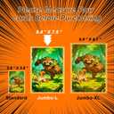 100 Pack Jumbo Card Sleeves Size L (5.4"x7.5") 4 Mil - Oversized Card Sleeves for Thick Trading Cards, Sports & Photos Storage, Exact Fit Plastic Sleeves with Snug Fit & Easy Insertion