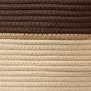LA JOLIE MUSE Woven Basket Rope Storage Baskets - Large Cotton Organizer, Laundry Basket, Oatmeal, 40 Litres