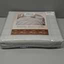 Cozyide Light Grey Twin Duvet Cover, 2 Pieces Bedding Duvet Covers, Soft Breathable Seersucker Duvet Cover Set with Zipper Closure and Corner Ties (1 Duvet Cover 68"x90" + 1 Pillow Sham 20"x26")