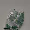 No. 918 Magdalena Crushed Sheer Voile Rod Pocket Kitchen Curtain Swag Pair, 56" x 38", Blue