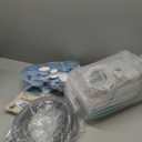 Bubble Bath Massager Mat for Bathtub, 47.24" x 14.57" Full Body Heated Air Spa with 6Level Adjustable Bubbles, Non Slip Waterproof Design, Remote Control, For Stress, Muscle Relief & Relaxation, Aqua