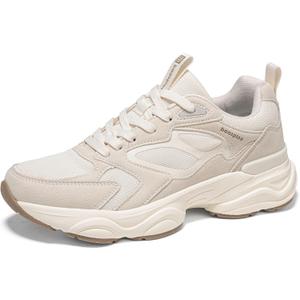 BAASPLOA Women's Casual Fashion Sneakers Lightweight Walking Platform Chunky Shoes for Women Workout Gym Sneakers Non Slip Breathable Tennis Shoes Retro Dad Shoes 8