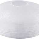 White Oval Paper Lanterns-22 Large Hanging Paper Lantern Lamp, Chinese/Japanese Paper Lantern Pendant Light for Party Decoration, Wedding, Home Decor Ceiling Lampshade(1 Pack)