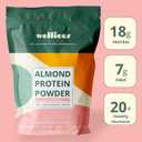 Wellious Almond Vegan Protein Powder, Vanilla, 18g Protein, Soy-Free (EXP 08/14/28)