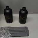 Cisily Kitchen Soap Dispenser Set Comes with Ceramics Sponge Holder, Gold Pumps, and Instant Dry Tray, Hand and Dish Soap Dispenser Set Suitable for Kitchen Decor and Accessories (Black & Gold)