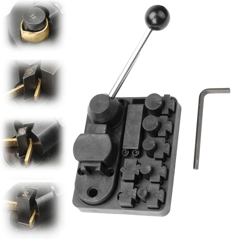 Metal Wire Bending Jig Set with Adjustable Dies, Metal Wire Jewelry Making Tools, Ring Bender Maker Tool Kit, for DIY Rings, Bending Metals, Jewelry Making,A Plastic