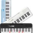The ONE Smart Keyboard COLOR 61 Lighted Keys Piano Keyboard, Electric Piano for Beginners with 256 Tones, 64 Polyphony, Built-in LED Lights and Free Apps (Black), 35.12 inches x 11.73 inches x 3.37 inches