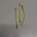 Cat6 Slim Patch Cables 0.5 Feet 10-Pack Yellow, Cat6a Patch Cables 10Gbps 550MHz High-Speed, Cat 6 Ethernet Cable Pure Copper UTP, Flexible & Thin Patch Cable Cat 6 for Network Cabling