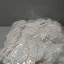 Likiyol Linen Valances for Windows Farmhouse Ruffle Swag Valance Rustic Country Window Valances Light Filtering Kitchen Curtains Rod Pocket Valance Curtains for Bathroom Cafe, White, 60" W x 36" L