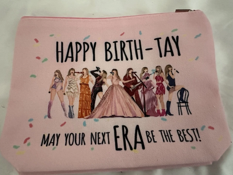 Music Lover Gifts for Women, Album Inspired Gift, Song Lovers Gift, Birthday Gifts for Mum Daughter Sister Friend BFF Girls, Singer's Merchandise, Travel Toiletry Makeup Organizer Zipper Pouch（New)