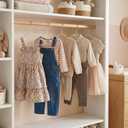 Concepts 20 Pack Premium Heavy Duty Gold Glitter Acrylic Kids Hangers, Elegant for Baby Nursery Space-Saving Non-Slip Clothes Hangers with Gold Hook