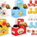 Konsait 12 Pack Back to School Cup Carrier with Gift Tags & Ribbons, Disposable Cardboard 2 Cup Holders for Coffee, Treats, Flowers, Gifts and More
