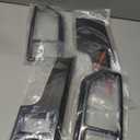 Voodonala Black Wood Style Gear Console Panel Cover Shift Cup Holder Panel Cover Trim for Ford F150 2015-2020 (Black Wood,ABS)