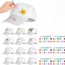 DIY Baseball Caps Hats Adjustable Sport Ball Cap White Painting Baseball Caps for Outdoor Sports