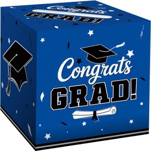 2 x Graduation Card Box 2026 - Gift Holder for Graduation Party Decorations, Blue