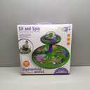 Flooyes Dinosaur Sit and Spin Toys for Toddlers Boys 1 2 3 Years Old, Birthday Gift for Boys Age 2-4 with LED Lights and Music, 360 Spin (Multicolour)