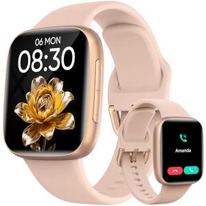 Smart Watch for Women, 1.85" AMOLED Screen Smartwatch Compatible iPhone/Samsung/Android (Answer/Make Call), 100+ Sport Modes Fitness Tracker with Heart Rate/SpO2/Sleep Monitor 3ATM Waterproof