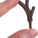 SEWACC 100PCS Mini Plastic Antlers Branches, DIY Christmas Snowman Hands, Fake Reindeer Antler Tree Branches for DIY Crafts Holiday Decorations