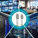 8ternityFiber-LC to LC OM4 0.2M/0.7FT, 10GB/40GB/100GB Multimode Fiber Patch Cable Multimode Duplex 50/125um, Length Options: 0.2m-100m, 2mm LSZH