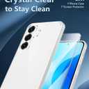 FNTCASE for Samsung Galaxy S25-FE Case: for Samsung Galaxy S25 FE Clear Military Grade Drop Protection Anti Yellowing Cell Phone Cover - Rugged Shockproof Protective Bumper Transparent Phonecase