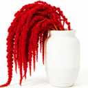 5 Pcs 22 Inch Bright Red Artificial Amaranthus - Faux Lover Tears Hanging Vines for Floral Arrangements, Vase Bouquets, Wedding Arch, Table Centerpiece, Home Office Decor