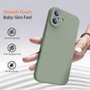 2 x for iPhone 16 Case with 2 Screen Protectors - Compatible with Magsafe - Upgraded Camera Protection - Liquid Silicone Protective Phone Case for Men, Women,Girls - Porcelain Blue