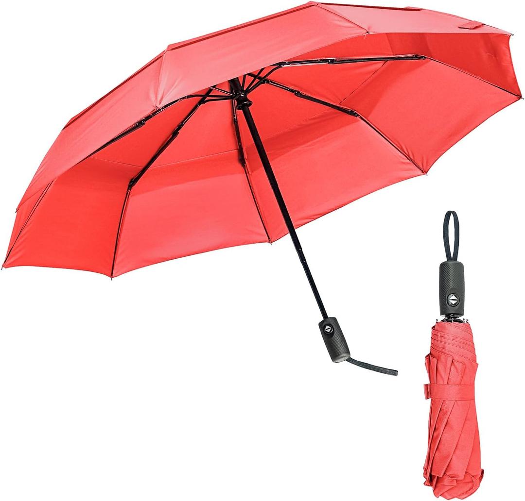 Mr. Pen- Windproof Travel Umbrella, Small Water-Resistant Automatic Folding Umbrella for Rain and Sun, Light, Compact and Portable for Women & Men, Fits Car & Backpack