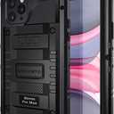 seacosmo Waterproof Case for iPhone 11 Pro Max, Strong Dust-Proof with Built-in Screen Protector Drop Protection Shock Absorption Case Cover for iPhone 11 Pro Max(6.5 Inch), Black