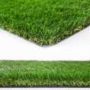 Heyroll Natural Artificial Grass Turf 4 FT x 6 FT, Customized Sizes Thick Faux Grass, 1.38" Indoor Outdoor Garden Rug Landscape Carpet Lawn Synthetic Fake Grass Mat