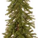 National Tree Company 5 ft Unlit Hickory Cedar Artificial Christmas Tree, 371 Tips, Metal Plate Base, Green