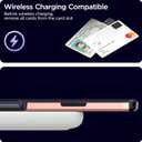 harusaki   iPhone Air Wallet Case with Hidden Card Slot - Wireless Charging Compatible iPhone 17 Air Case with Card Holder for Women and Men (Pink Gold)