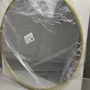 Gold Round Mirror 28 inch, Circle Mirror, Brushed Gold Metal Frame