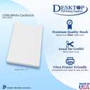 White 8" x 10" Cardstock - Blank SUPER Thick Paper - Heavy Weight 120lb Cover Card Stock for Inkjet & Laser Printer - 100 Sheets