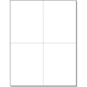 NextDayLabels - 8-1/2 x 11 Laser and Inkjet Printer Postcards 4 up Per Page, (4-1/4" x 5-1/2" Each Card After Perf) 50 Sheets / 200 Cards - White