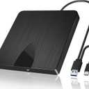 Wbacon External Blu Ray Drive, USB 3.0 and Type-C Blu Ray Burner Portable Blu Ray DVD/CD/BD Player, 3D Optical Bluray Drive Compatible with Windows XP/7/8/10/11 Macos for MacBook Laptop Desktop