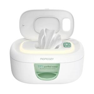 Momcozy Baby Wipe Warmer, Innovative Spring Design, Large Capacity Wipes Dispenser, Fast and Even Heating, 4 Modes of Temperature Heating Control, Diaper Wipe Warmer with Night Light