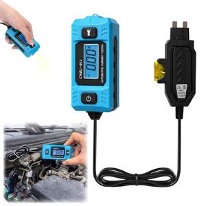 Automotive Circuit Fault Probe Tester, Portable High-Precision Current Tester, Car Relay Fuse Blade Checker, Short Finder with LED Display and Lighting for Various Vehicles