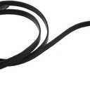 SEAVILIA Genuine Leather Purse Strap Replacement Crossbody Adjustable Long Thin Handmade Shoulder Handbags Strap (Thin (0.47" W x 43" to 51" L Adjustable), Black & Silver Hardware)