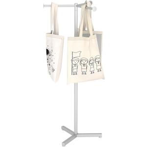 tonchean 45 Inch Adjustable Shopping Bag Holder, Heavy Duty Metal Purse Rack Stand for Retail Store, Tote & Handbag Holder Stand for Vendors, Trade Show Display, Boutique, Grocery Store, Home Storage
