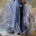 Sofas for Living Room, 83" Velvet Sectional Couch with Moveable Ottoman, Midcentury Modern Small Sectional Couch, L Shape Sofa & 3 Seater, Couches for Living Room, Apartment, Bedroom, Blue