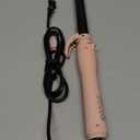 MiroPure Automatic Curling Iron, 1 Inch Ionic Hair Curler, Self Rotating Curling Wand with Longer Barrel for Waves and Curls, Unique Button to Enable/Distable Rotation, Get Rid of Accidentally Hit (Pink)