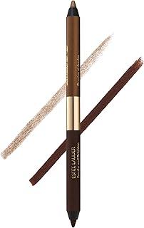Estée Lauder Smoke and Brighten Long-Lasting Waterproof Kajal Eyeliner Pencil Duo, 0.03 Ounce, Dark Chocoloate/ Rich Bronze