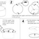 White Linen Lampshades Set of 2 Large, Drum Lamp Shade 16" Top x 16" Bottom x 10" High (Spider) Modern Lamp Shades for Table Lamps & Floor Lamp - Lampshades Replacement,Required Assembly -By GO&SO