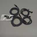 Magnetic Charging Cable 4 Pack (3.3ft/6.6ft/6.6ft/10ft), 540 Degree Rotating Magnet Phone Charger Cable, 3 in 1 Nylon Braided Magnetic USB Cable for Micro,Type C and iProduct Device