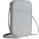 Travelkin 2-in-1 Passport Holder & Travel Organizer for Family with RFID Blocking, Multiple Passport Wallet for Men Women, Travel document holder for Credit Cards, Cash, and Electronic Essentials (3-Interstellar Grey)