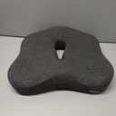 Memory Foam Seat Chair Cushion for Relieves Back Sciatica Pain Tailbone Pain Coccyx Degenerating Disc Orthopedic Osteoarthritis Prostate Cushion Low Back Pain Cushion Hip Shaping (Dark Gray)