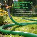 Garden Hose 10 ft, Short Leader Hose, Slim Lightweight Water Hose, Flexible and Durable, Leak-Free Connections, EPDM Rubber Hose for Patio, Lawn (Green)