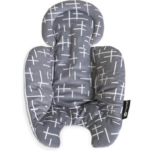 4moms RockaRoo and MamaRoo Infant Insert, Machine Washable, Soft, Plush Fabric, Reversible Design, Dark Grey
