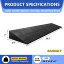 2 Rise Threshold Ramp, Non-Slip, Cuttable, Weatherproof Doorway Ramp, 9,000lbs Capacity Driveway Ramp for Trucks, Warehouse, Scooter, Patio, Shed- 2Rise (39.45.9)